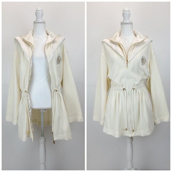 *RARE* Vintage Escada Sport Hooded Ivory White Jacket - Picture 7 of 16